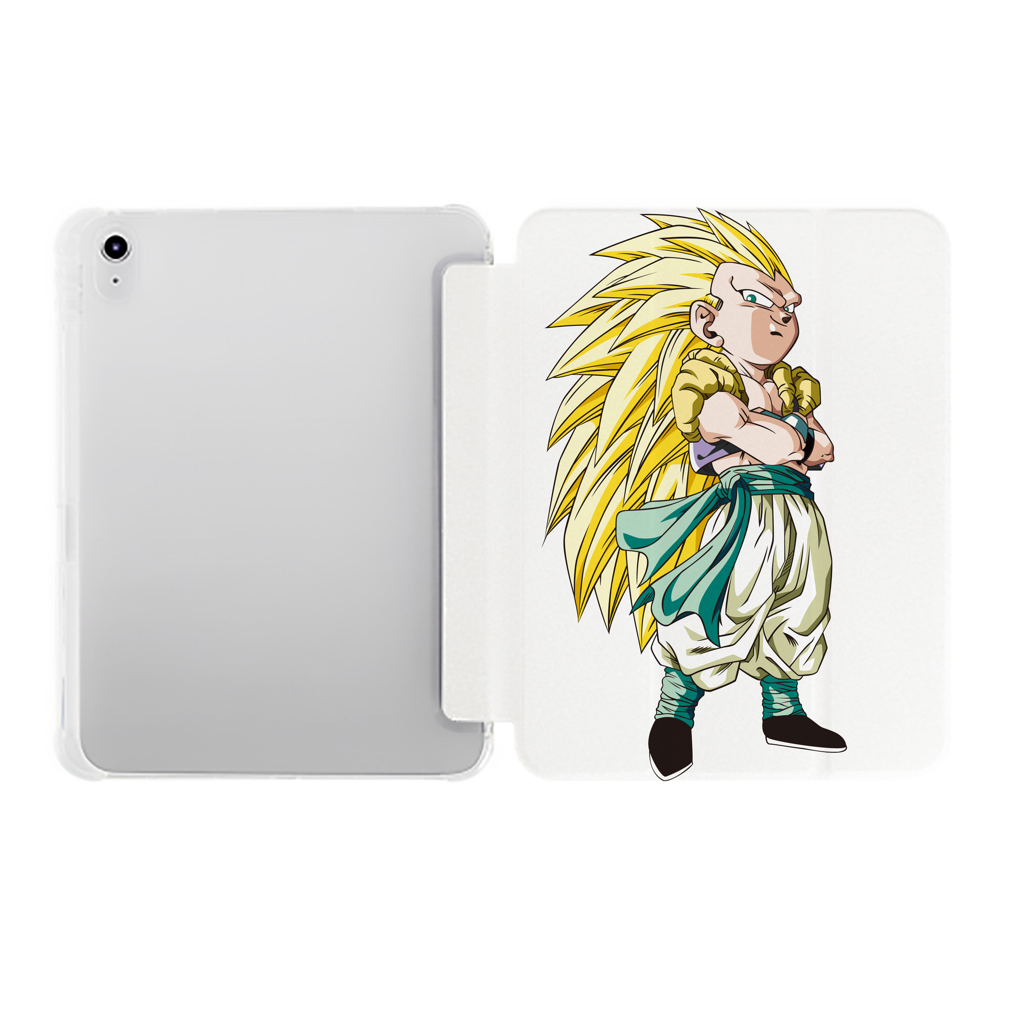 （画像用） ドラゴンボール ベジット DRAGON BALL Vegetto IPad ケース ペン収納付き 三つ折りスタンド PUレザー×シリコン 対応機種9.5/10.5/10.9インチ